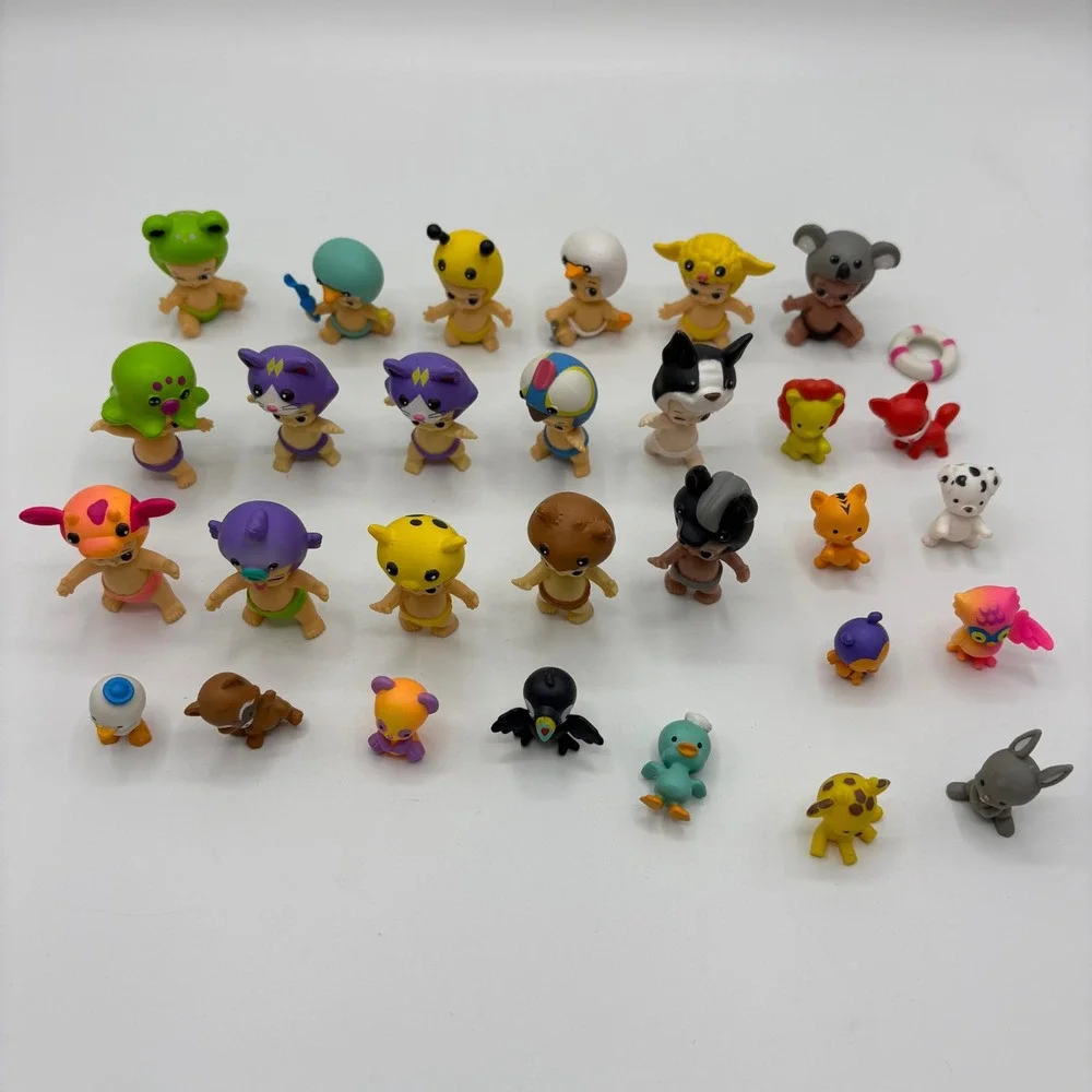 TWOSIES Moose Toys Mini Baby Figures Lot 30pc Multicolor Animal Costume Set GOOD